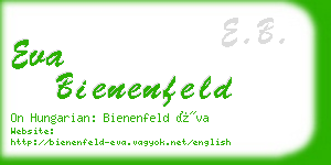 eva bienenfeld business card